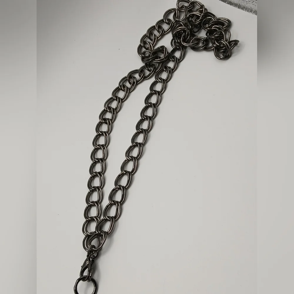 Premier Designs Gunmetal Statement Tassel Necklace Long Fringe Pendant